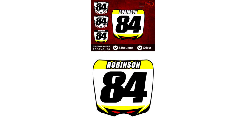 MX BMX Dirtbike Plate